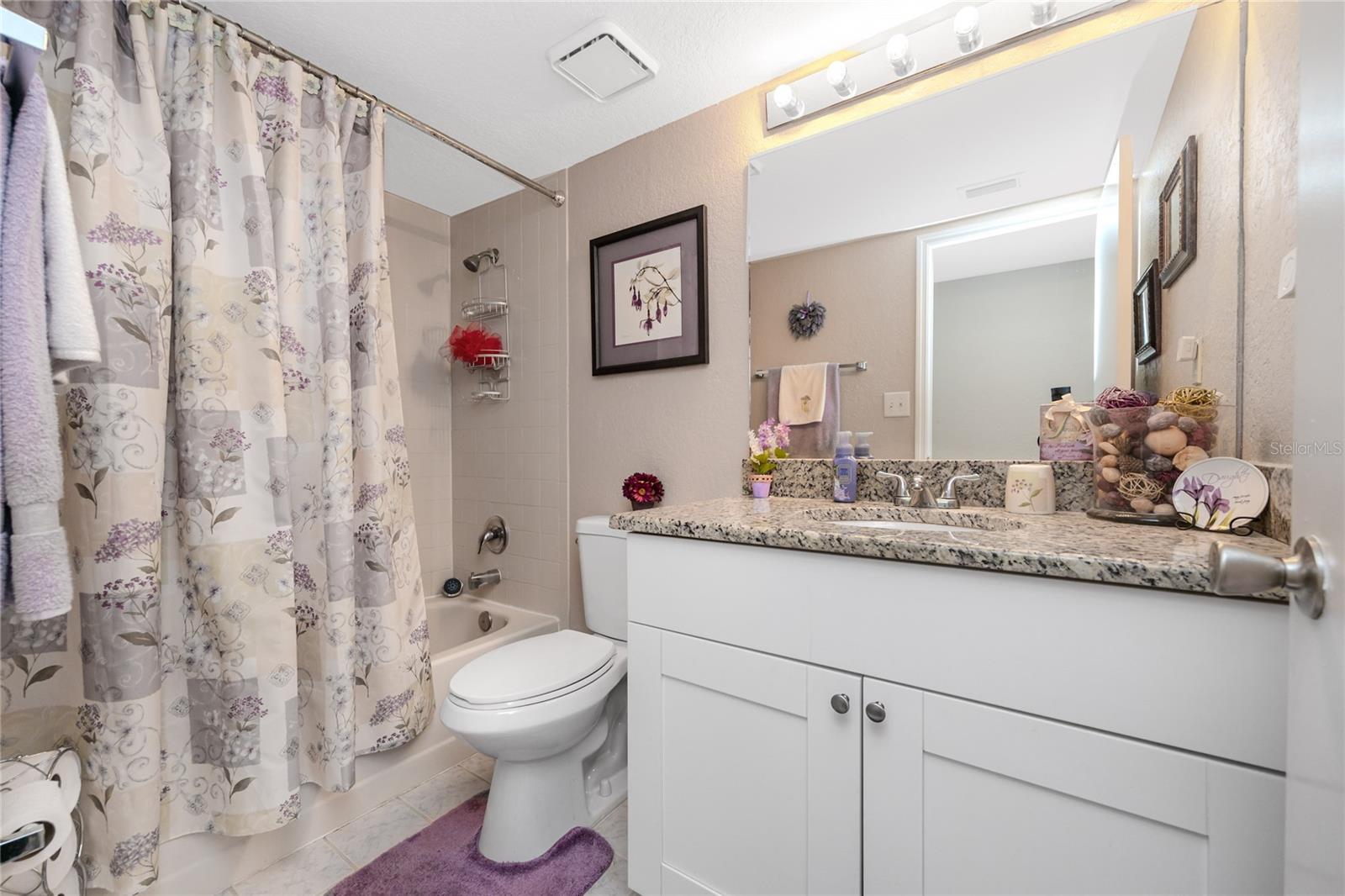 Main bathroom with tub/shower