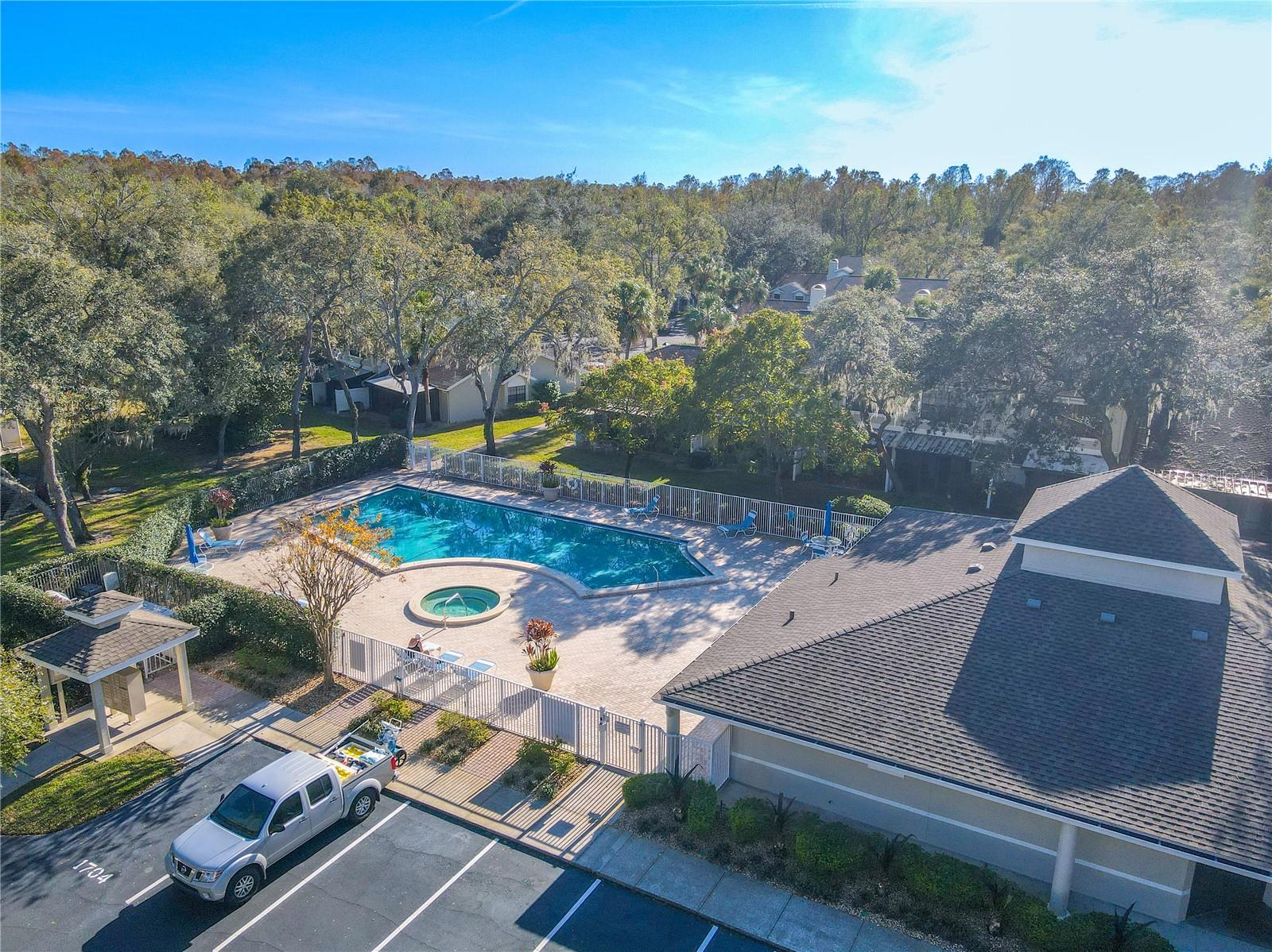 Community pool - two buildings away