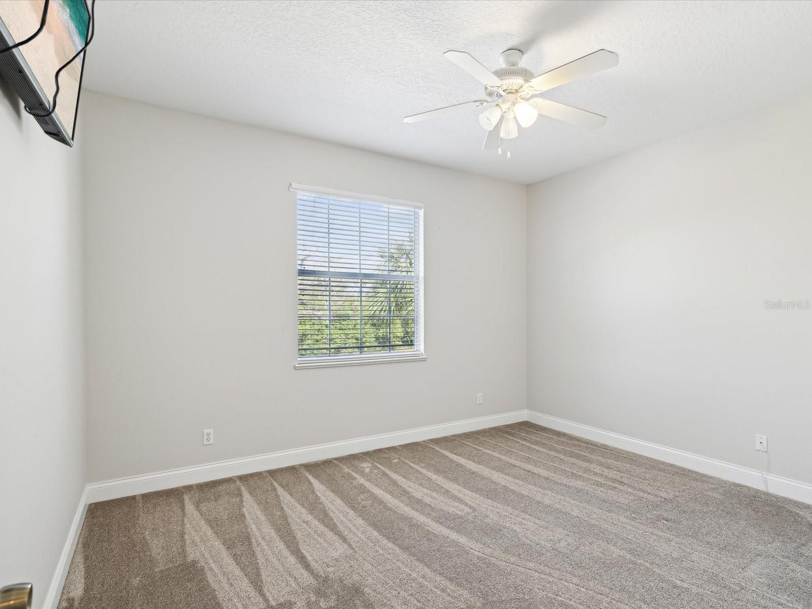 Bedroom 3, not staged. New carpet