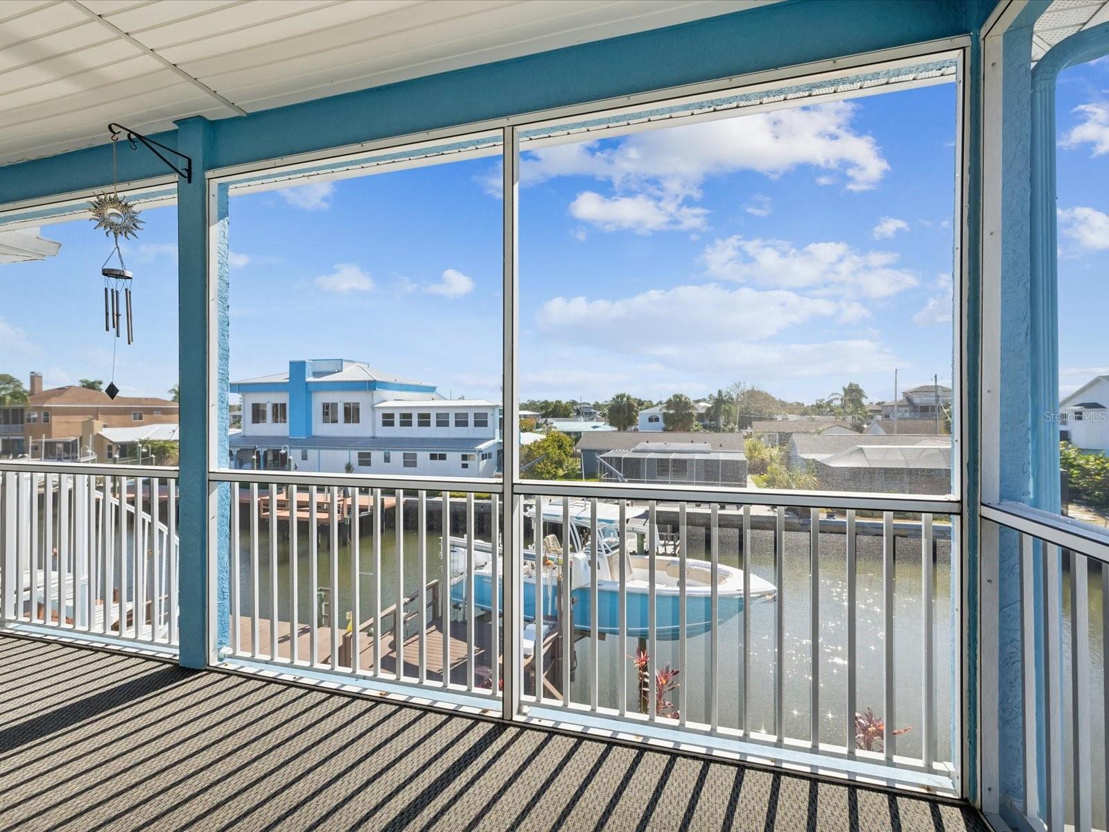 Screened balcony off the kitchen/Living Room