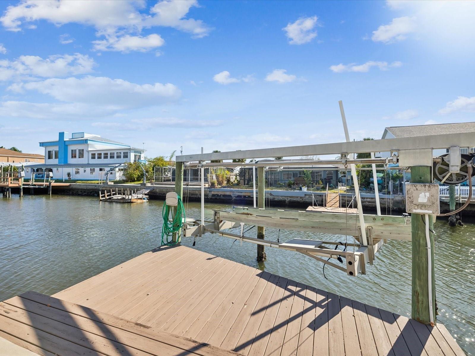 Dock 2, with 2 levels and a 2nd boat lift. Spare boat or rent it to a friend.