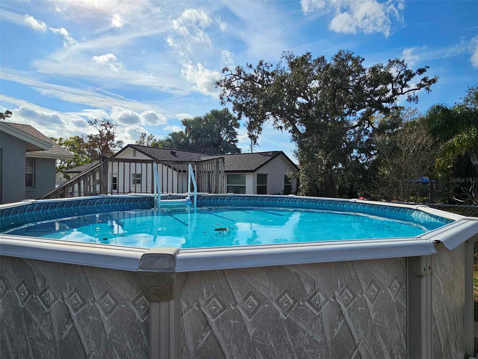 refreshing above ground pool