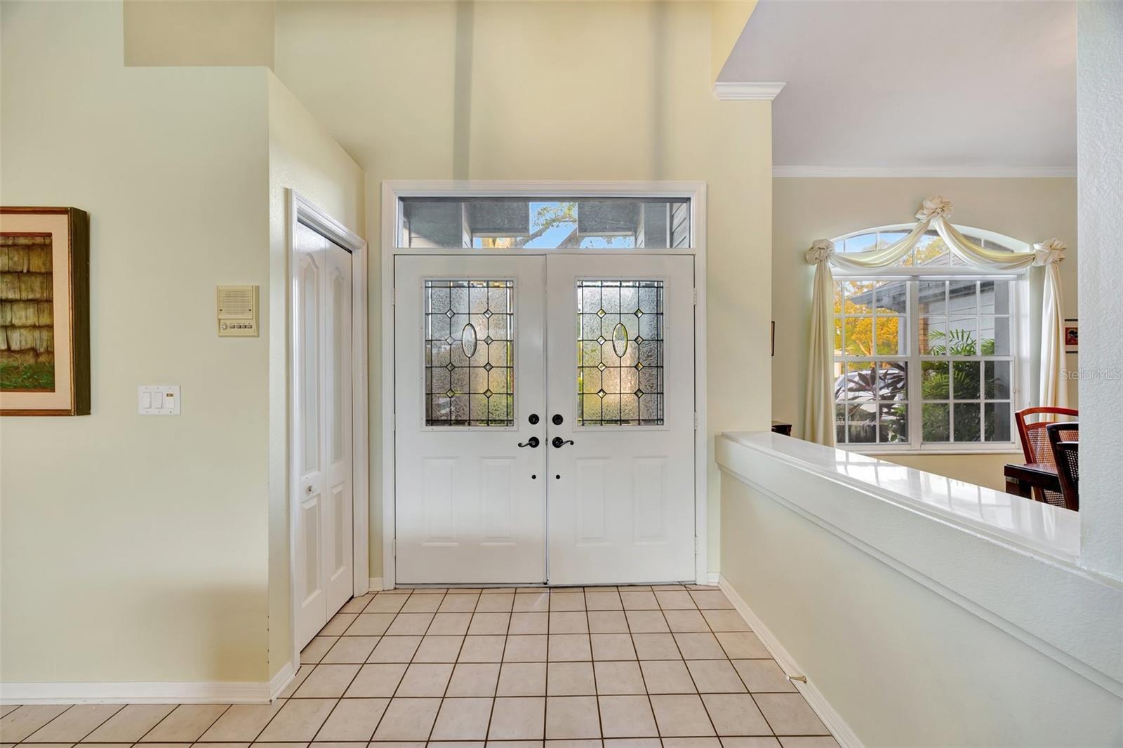 Double Doored Front Entryway and Coat Closet