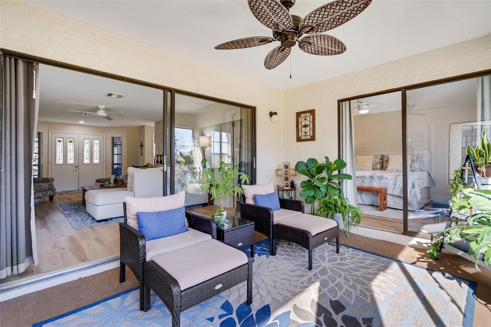 Lanai centrally located with access from the master suite, main living, & dining room~