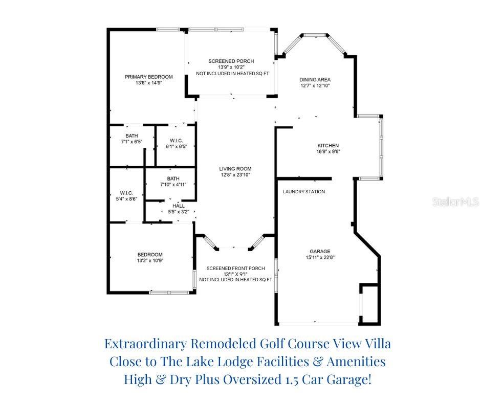 You'll love the remodeled floor plan opening the kitchen & dining ~