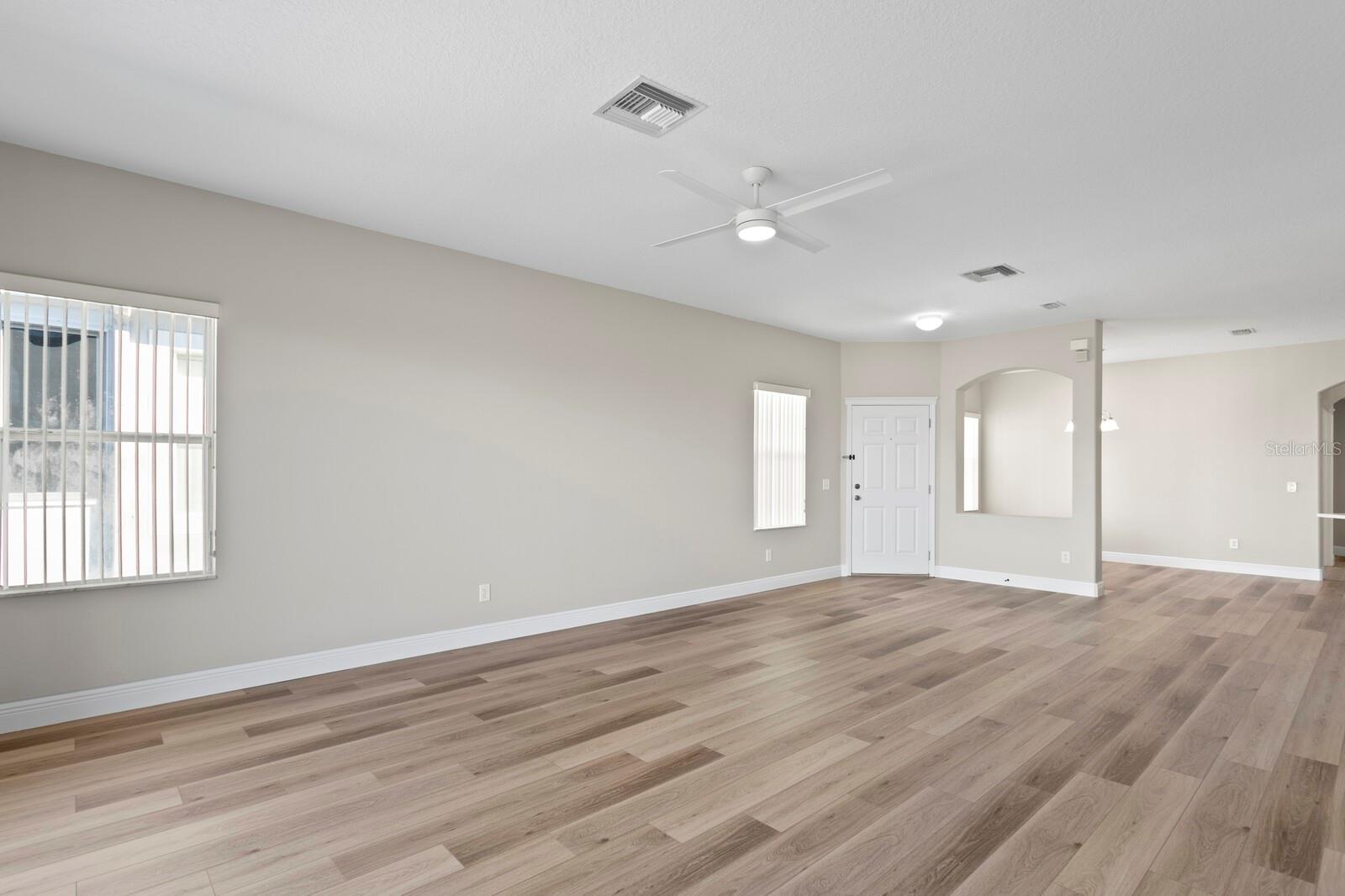 New luxury vinyl plank flooring & new interior paint throughout this home