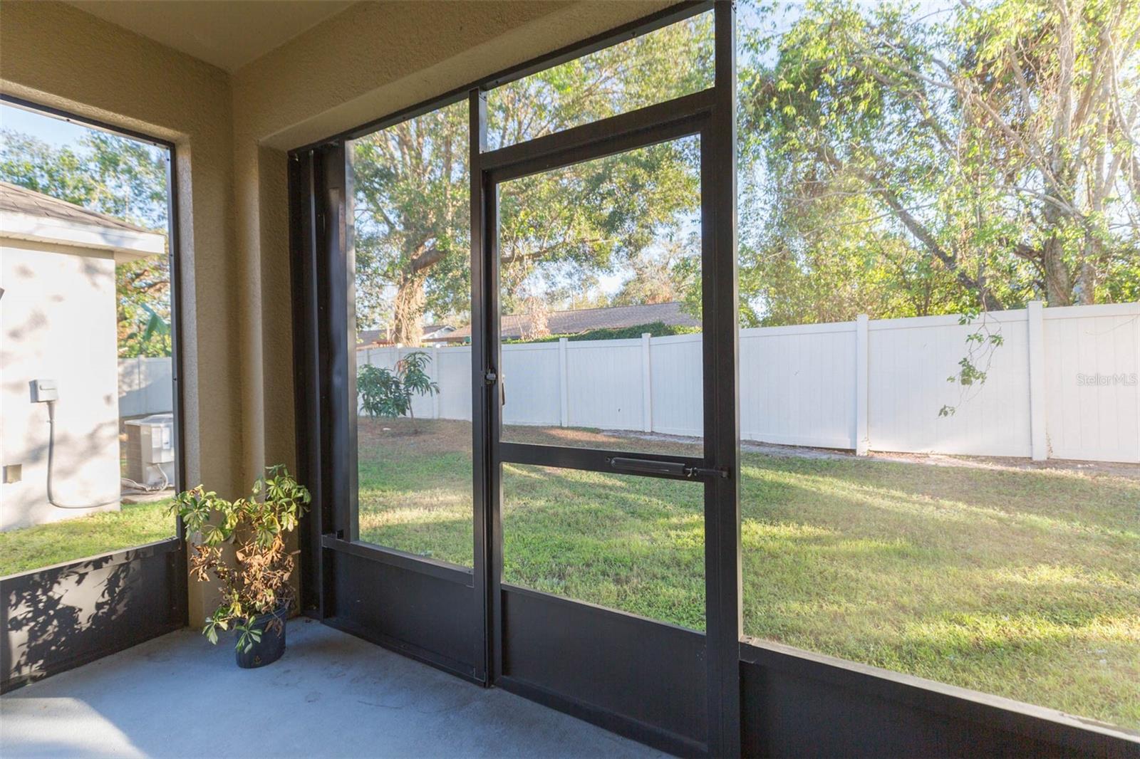 Screened in back porch