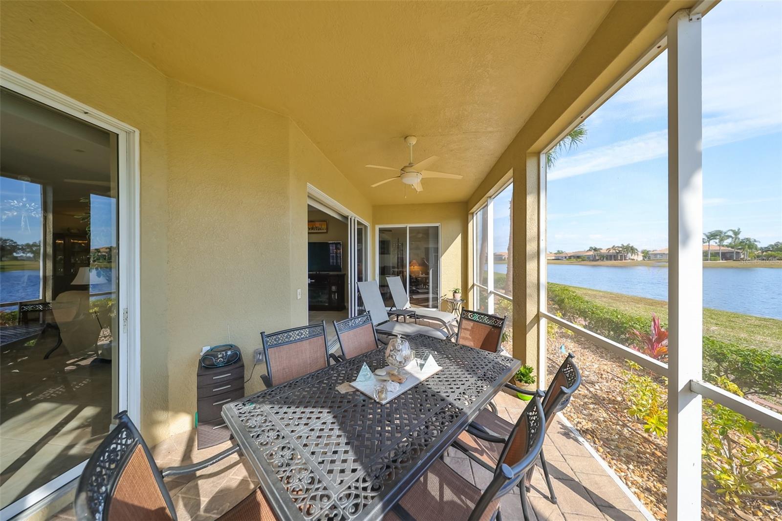 This large lanai is perfect for entertaining guests and family members.