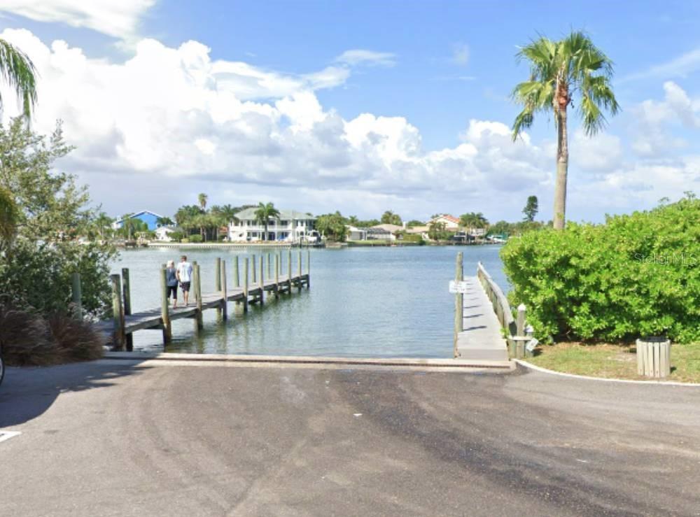 Public Boat ramp a few steps away from your front door !