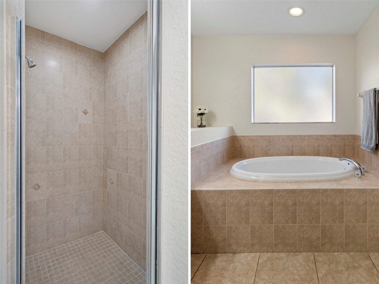 Shower and Garden Tub