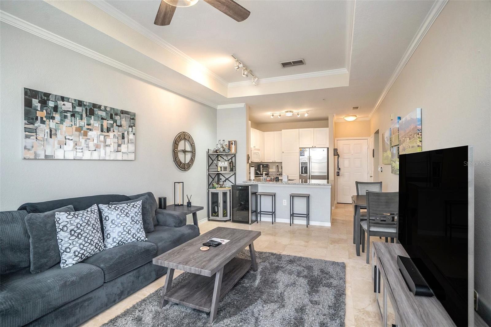 Open concept Living Room and Dining Area