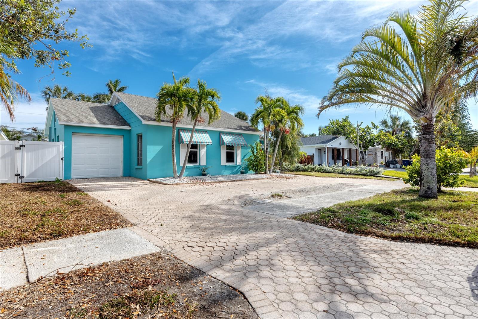 Charming 1940s Clearwater Beach bungalow with one car garage and paver driveway!