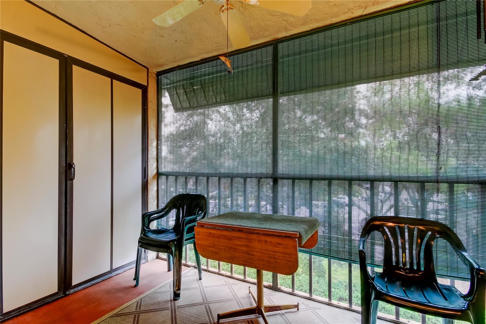 35. Roomy Private Lanai (5.9' x 12') w Private Laundry Closet Behind Those Beige Doors!!