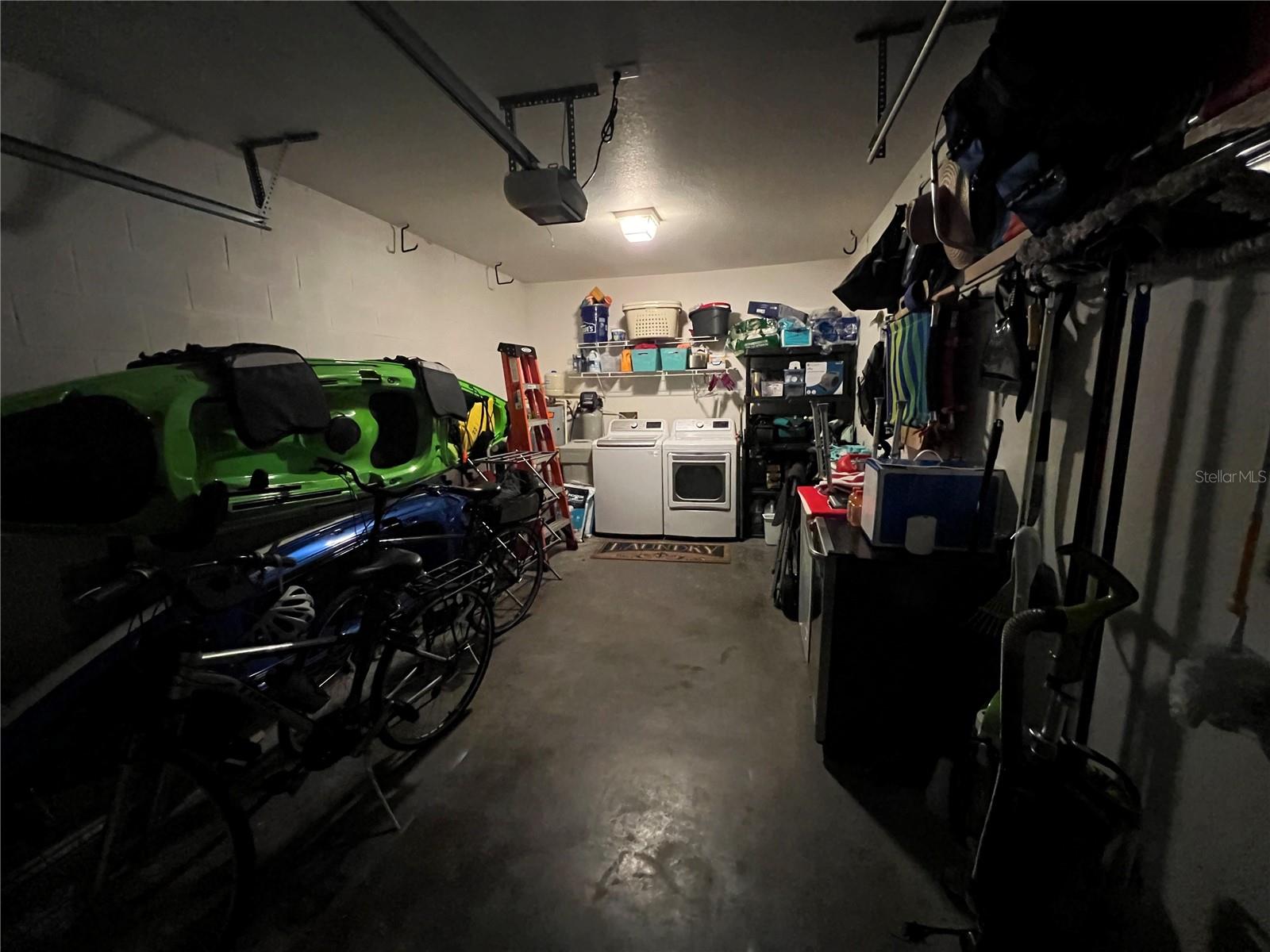 A large one car garage with room to spare