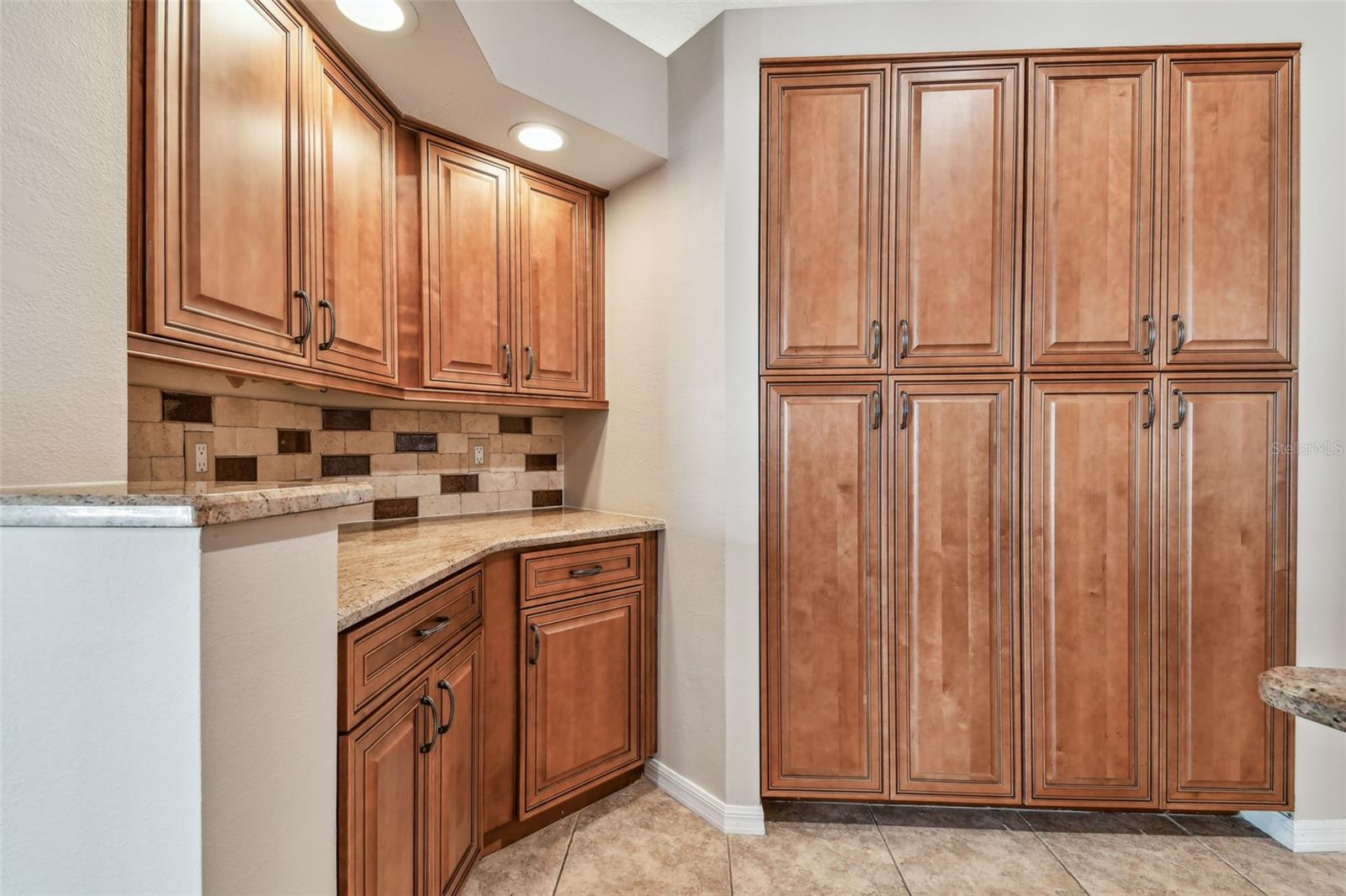 Lots of cabinetry and counter space.