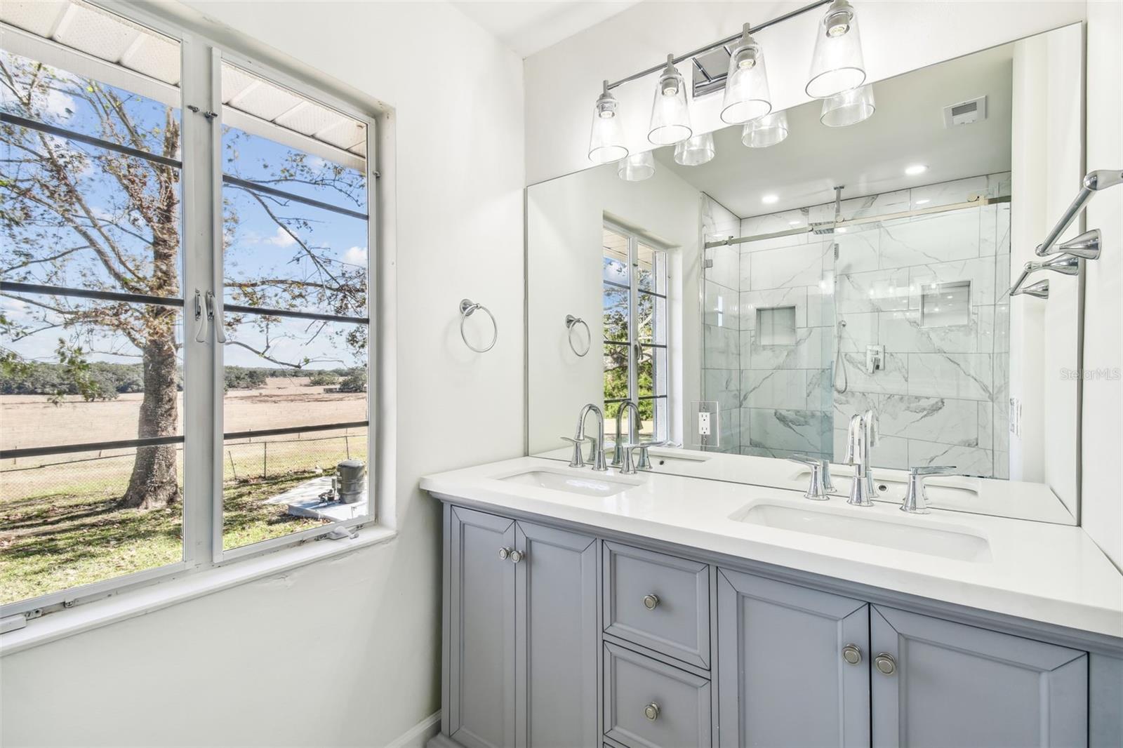 Double sinks with a VIEW!