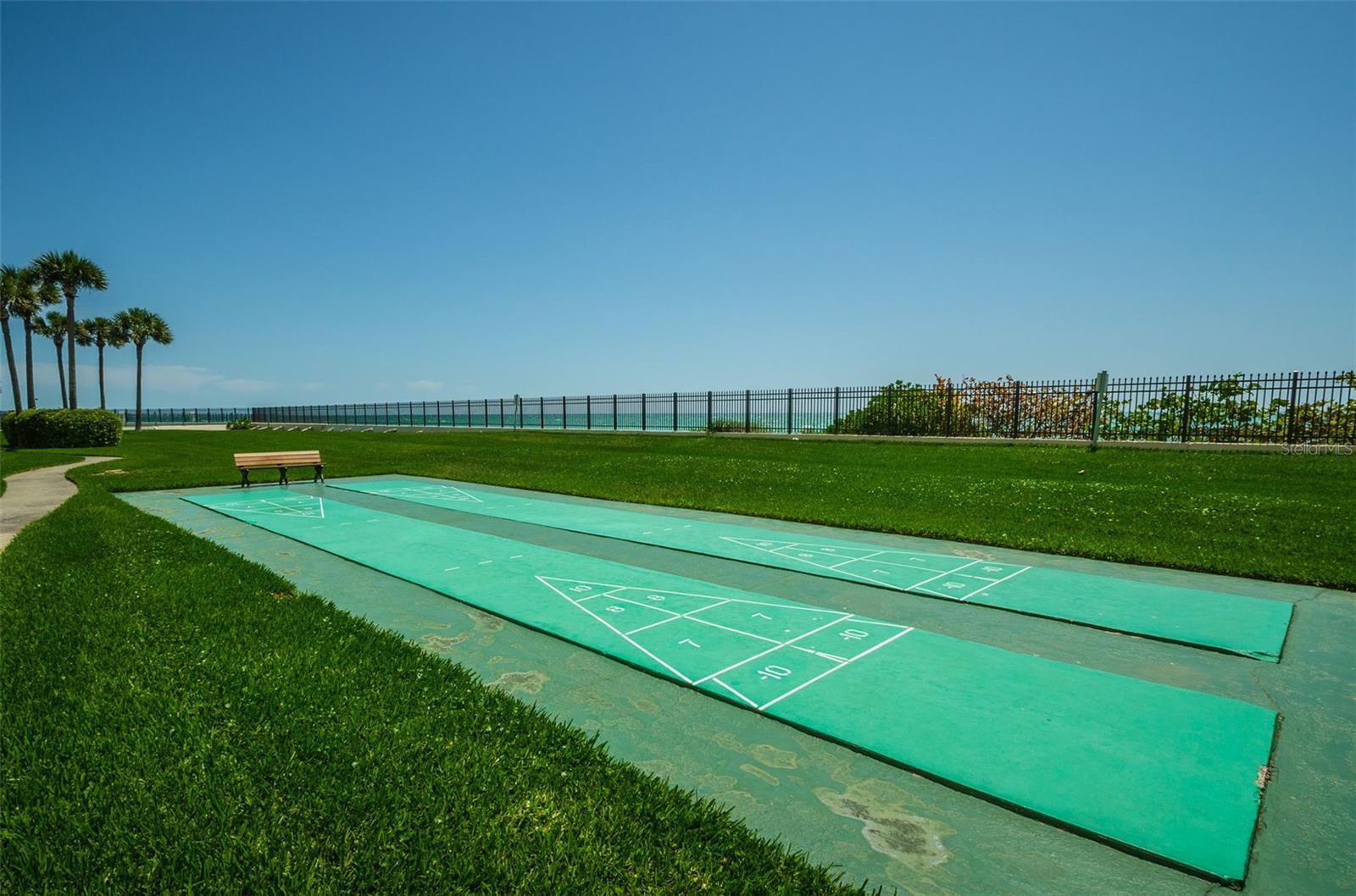 Shuffleboard on the beach