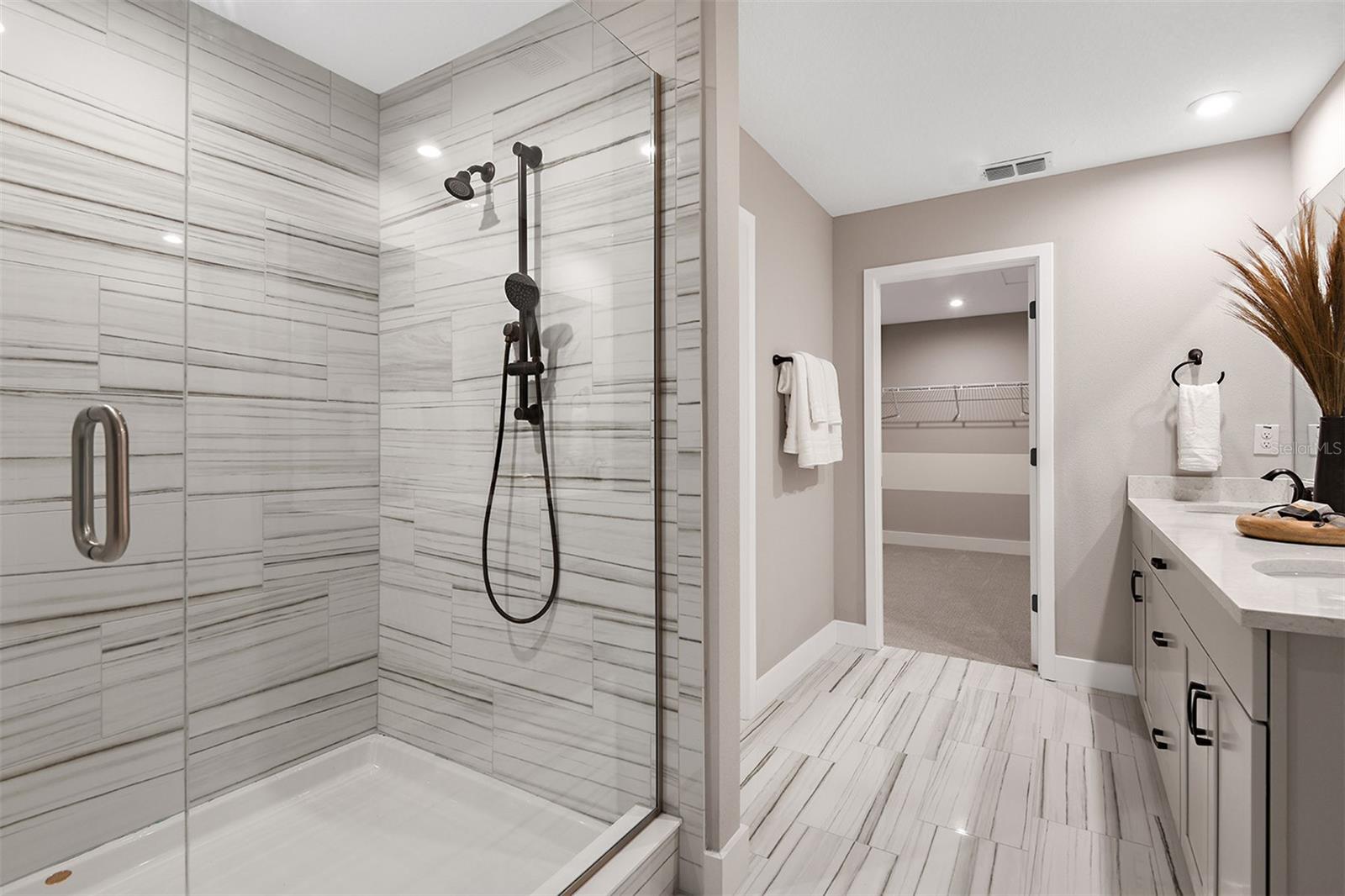 Model Shower in Owner's Bath