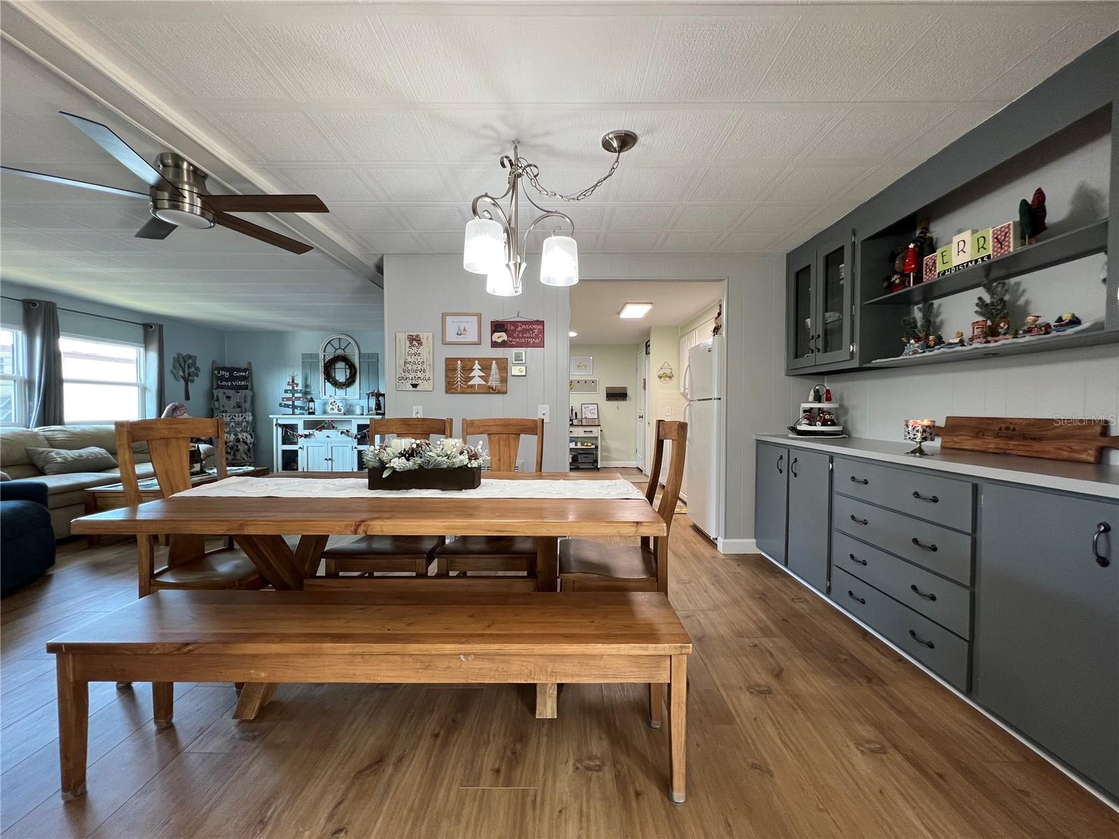 Spacious dining room