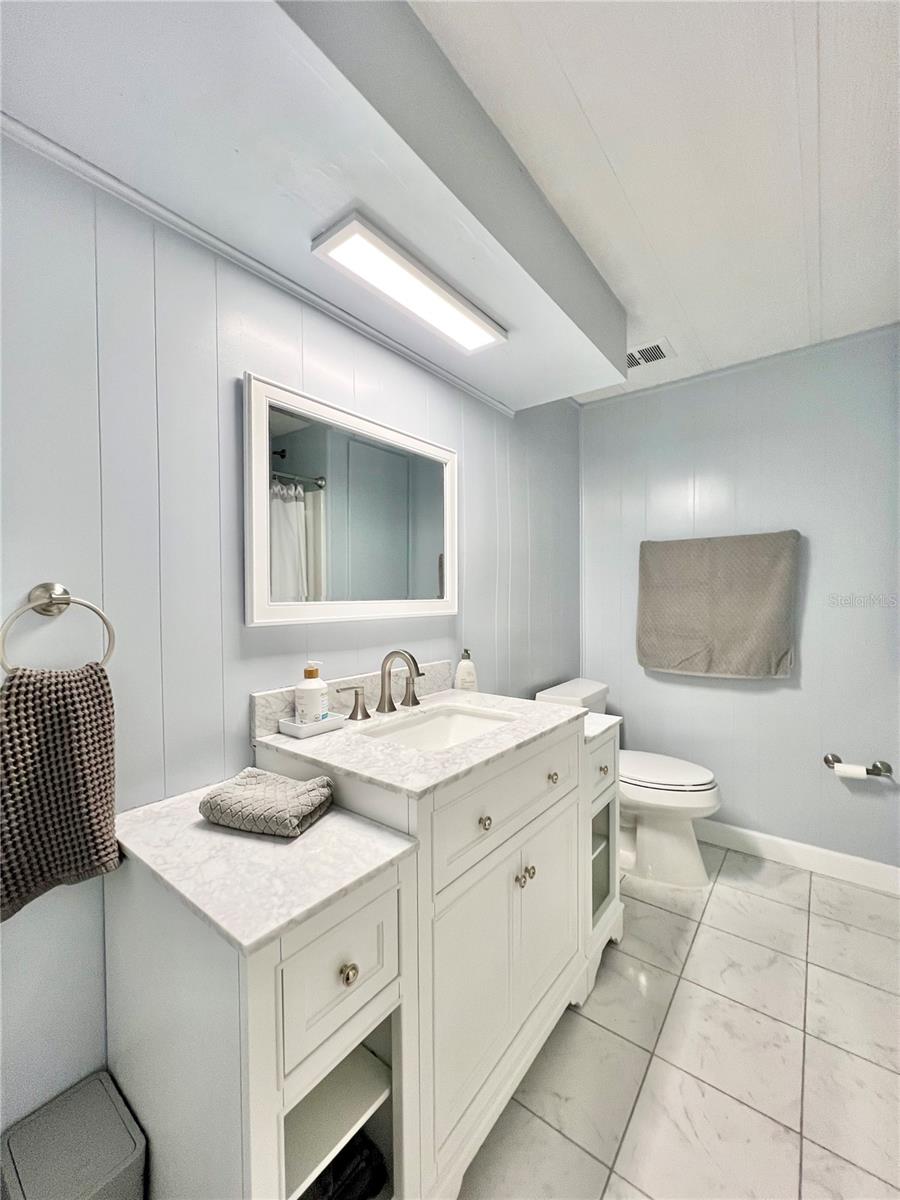 completely remodeled Hallway bathroom