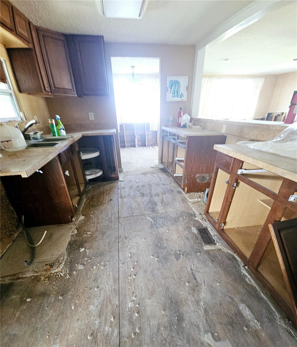 Kitchen looking toward the canal & dinning room,