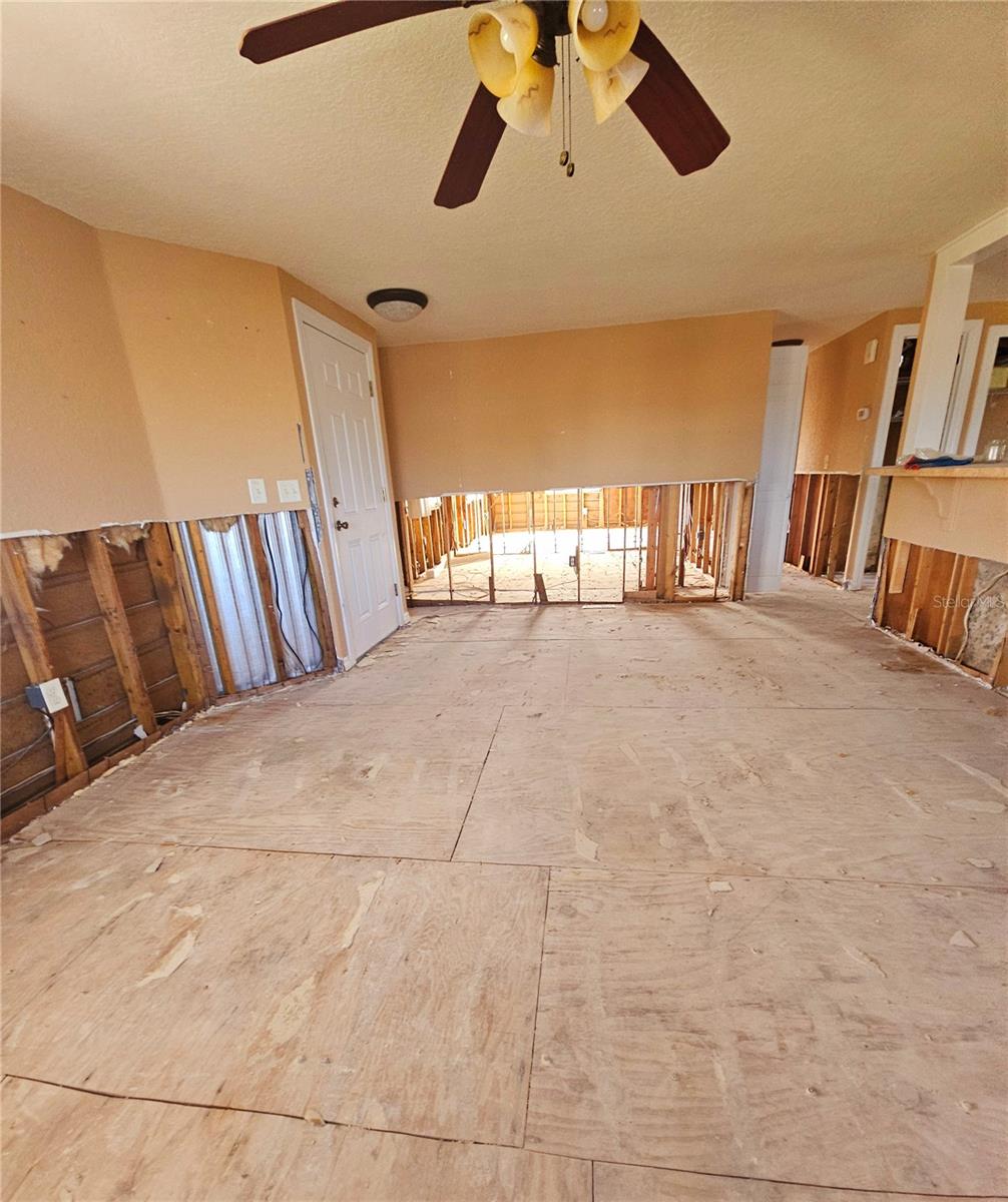 kitchen looking into the living room.