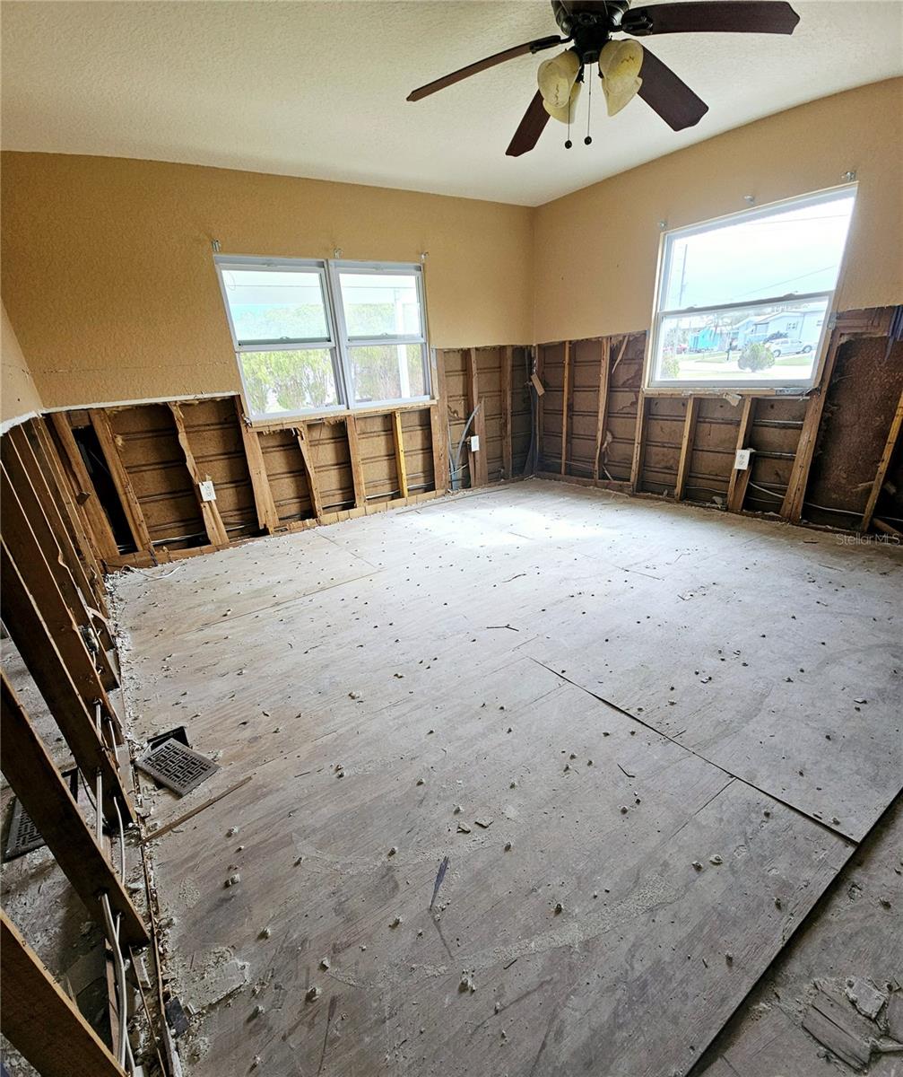 PRIOR - Master bathroom. Shower & toliet still remain