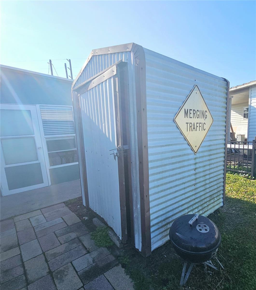 Shed in back yard