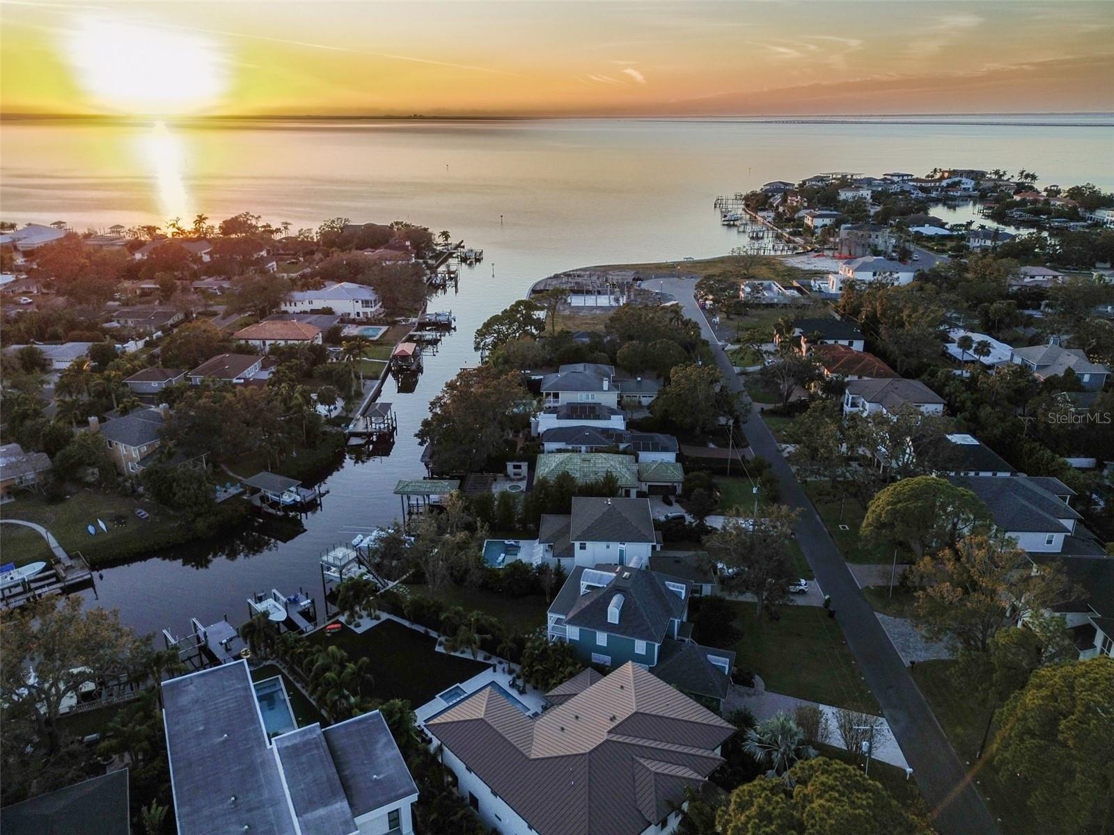 Fabulous sunsets can be seen from the property