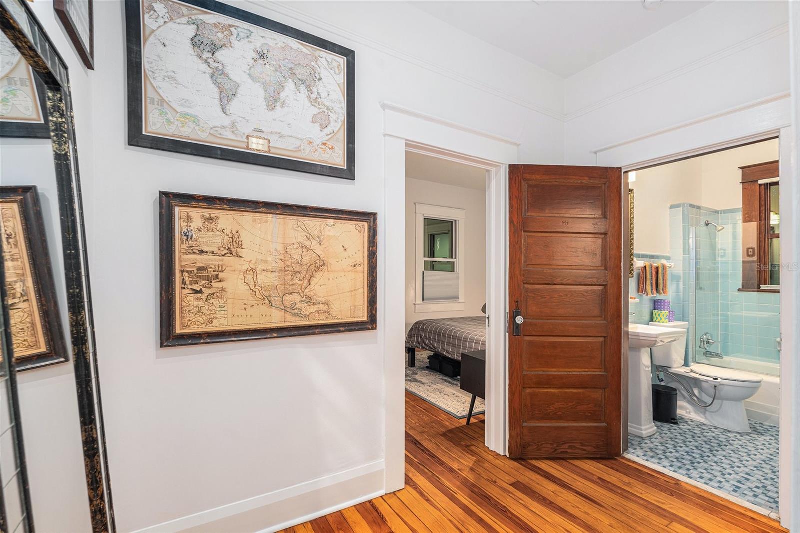 Large hallway leading to bedrooms