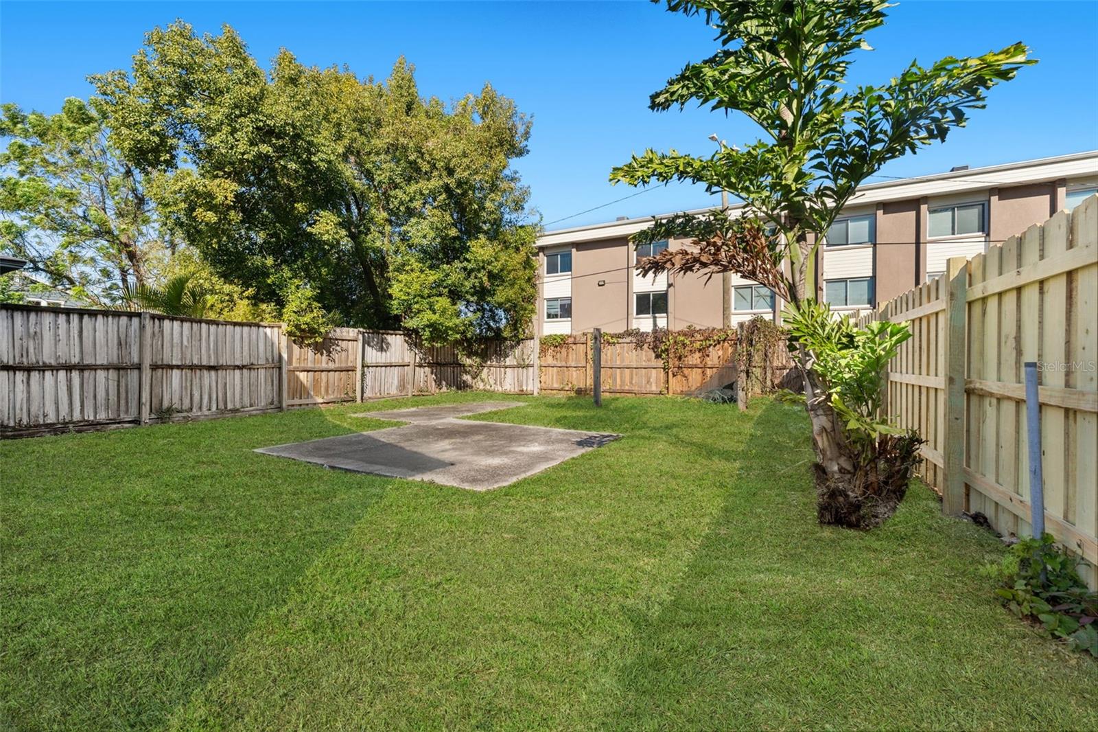 Privately Fenced Backyard