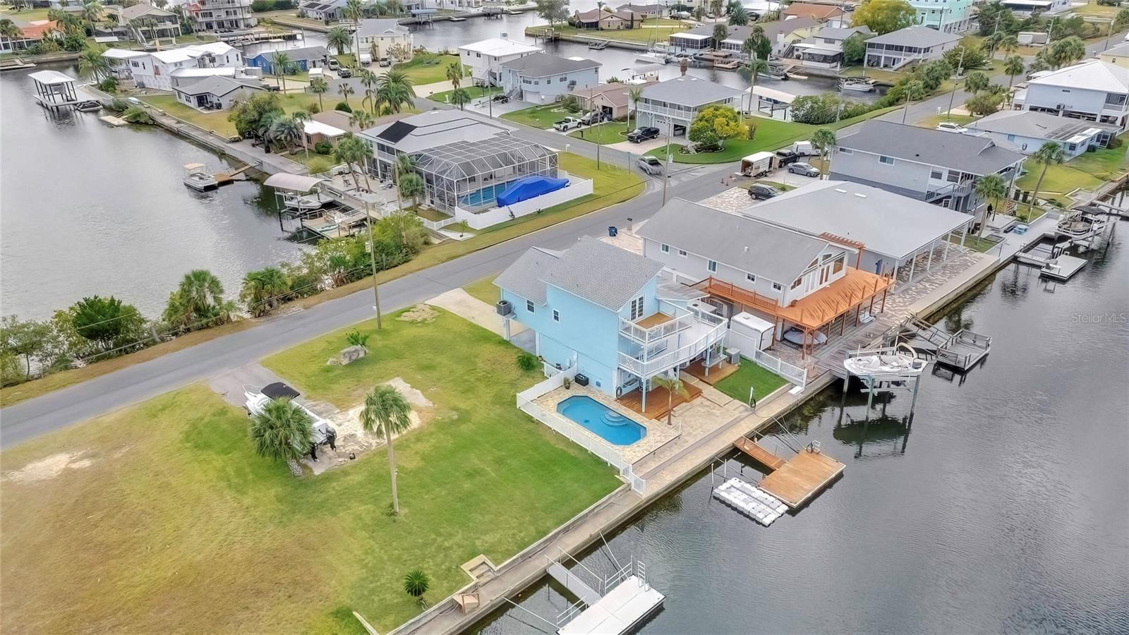 Aerial View of Side of Home