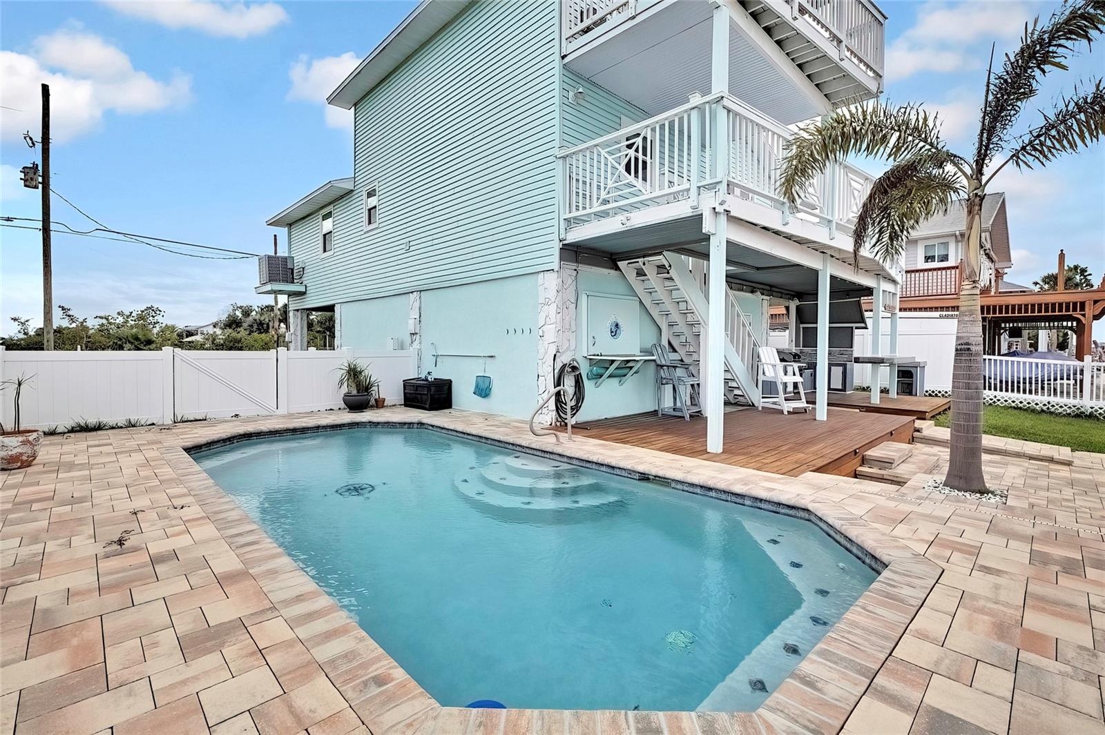 Rear and Side of Home / In-Ground Pool