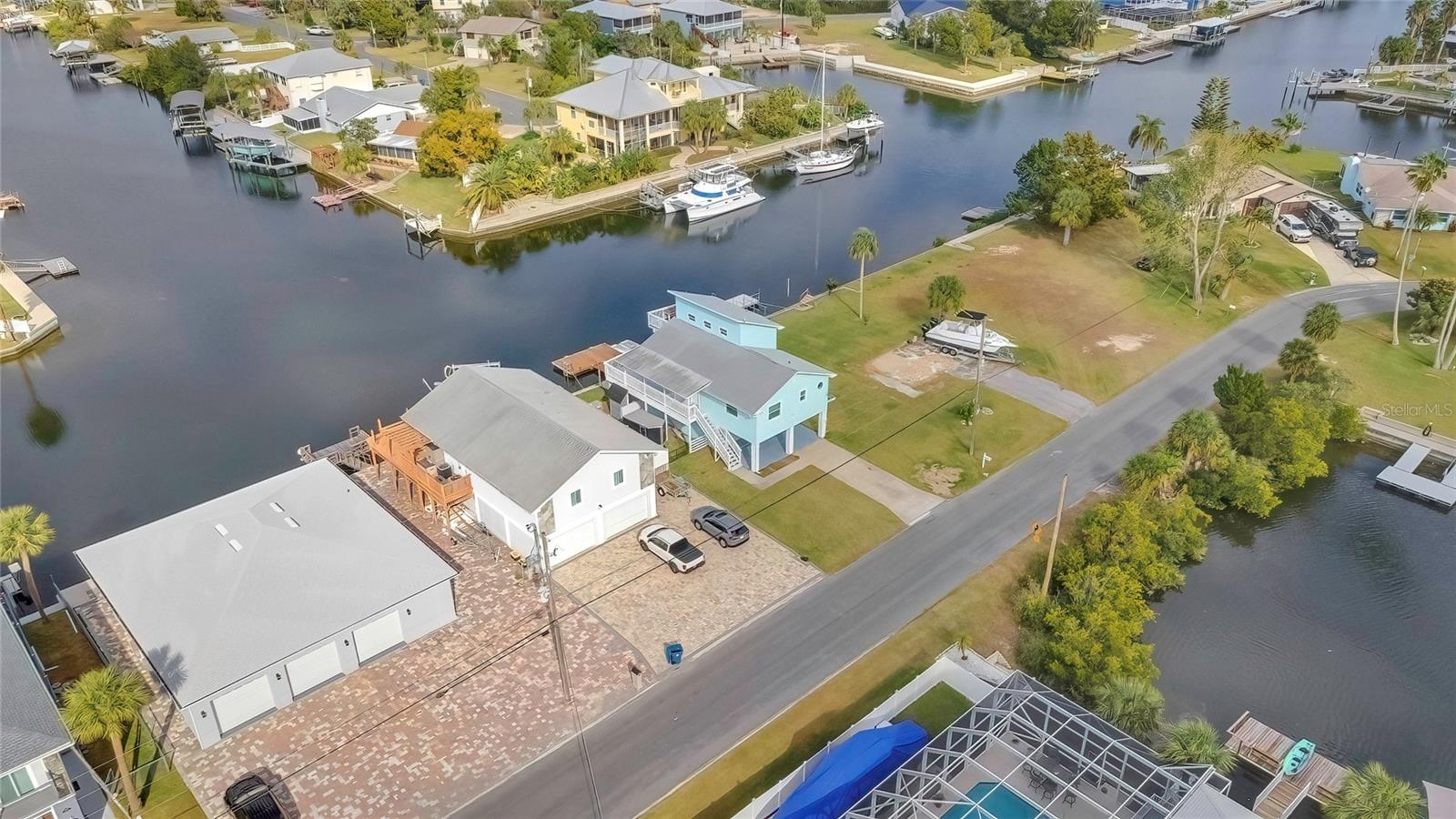 Aerial View of Front and Side of Home