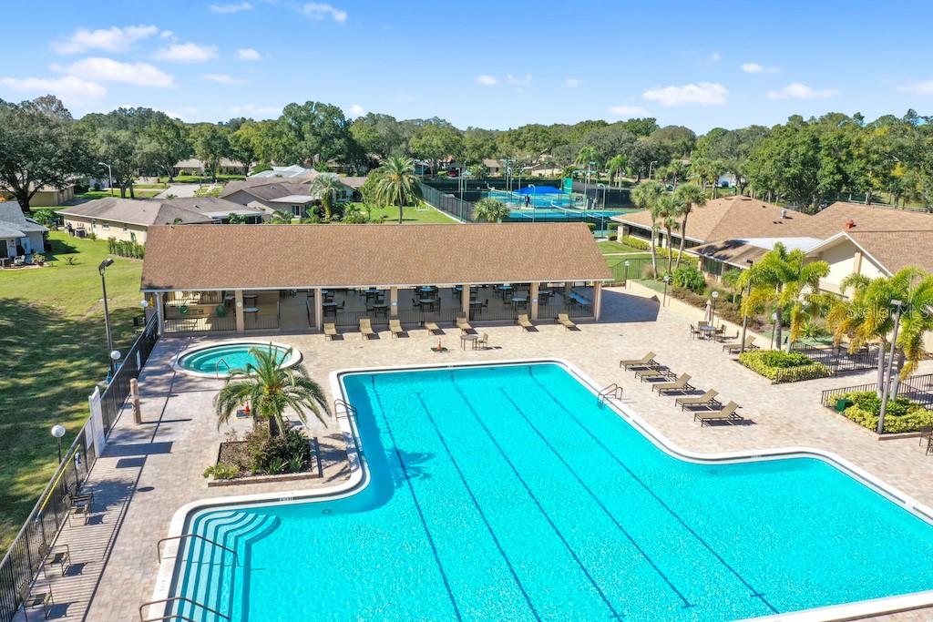 Heated Olympic lap pool