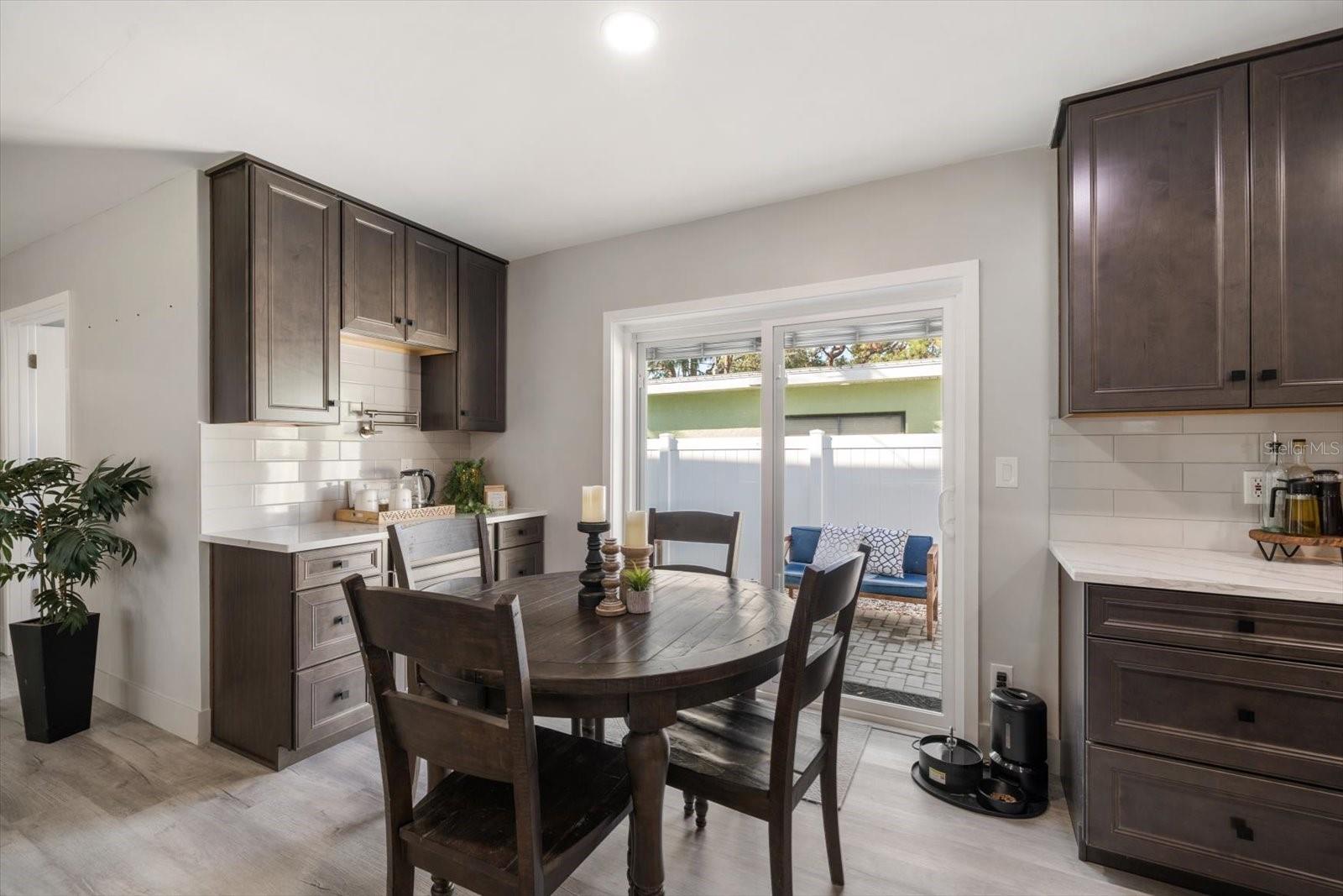 Dining area with lots of natural light