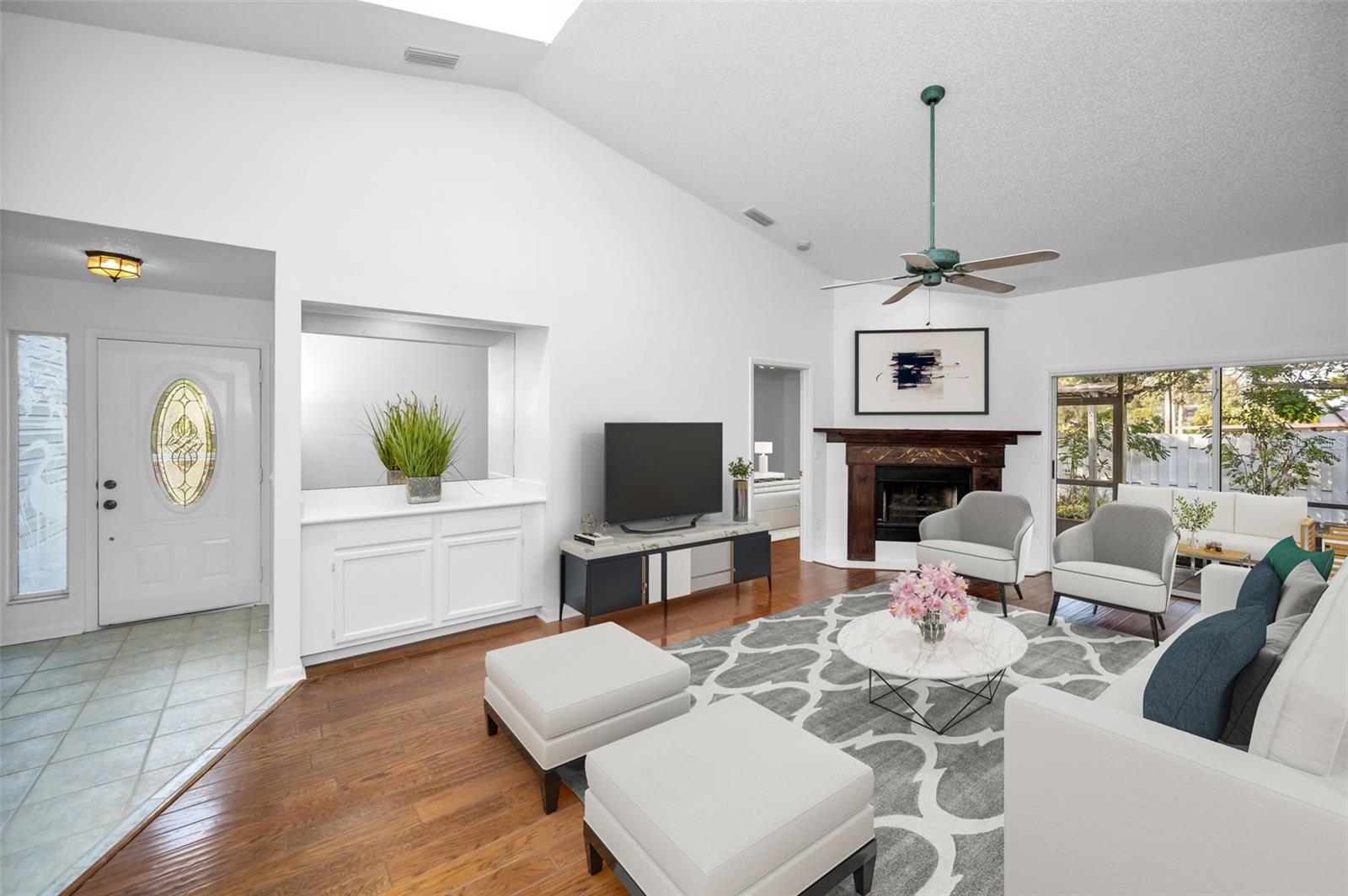 Living Room/Foyer-Virtually Staged