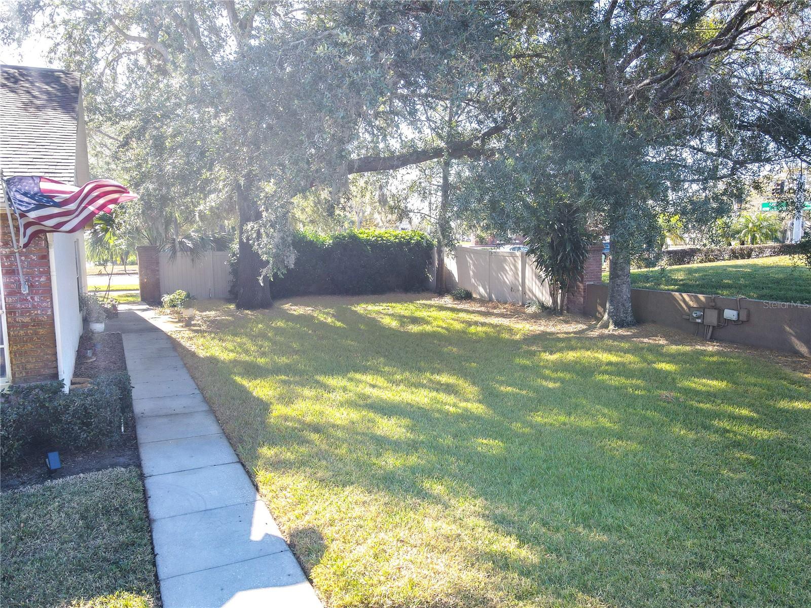 A private front entryway.