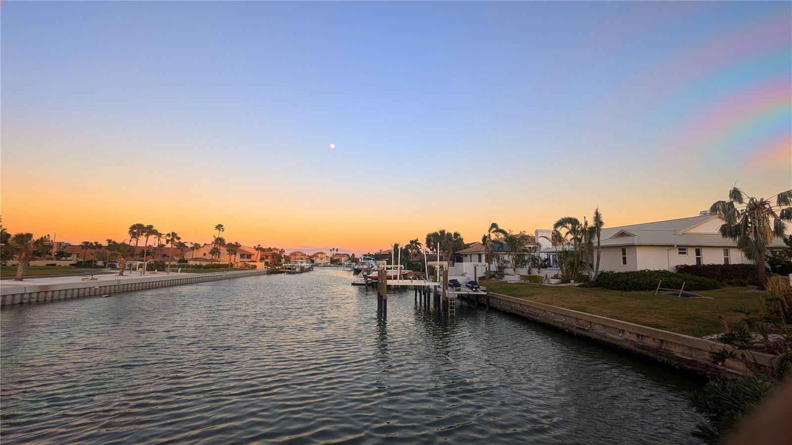 Sunset on the canal