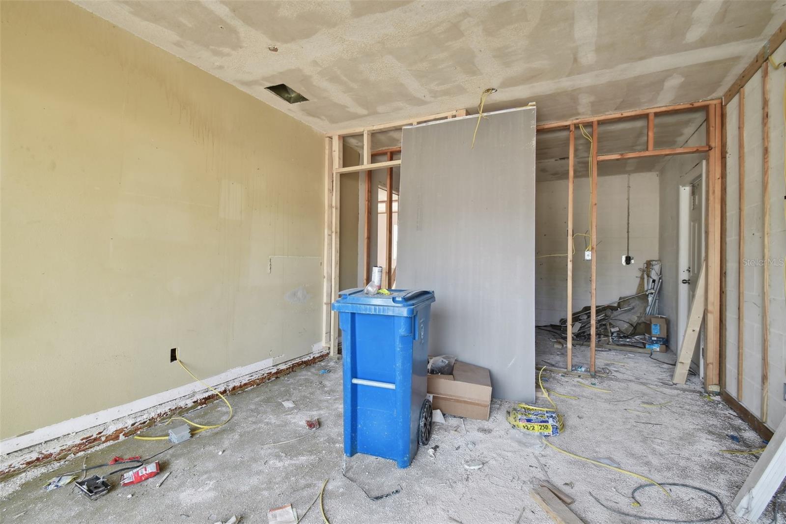 Bedroom 3 (Area 3) with Closet and Laundry and Storage room in the rear (Area 9)