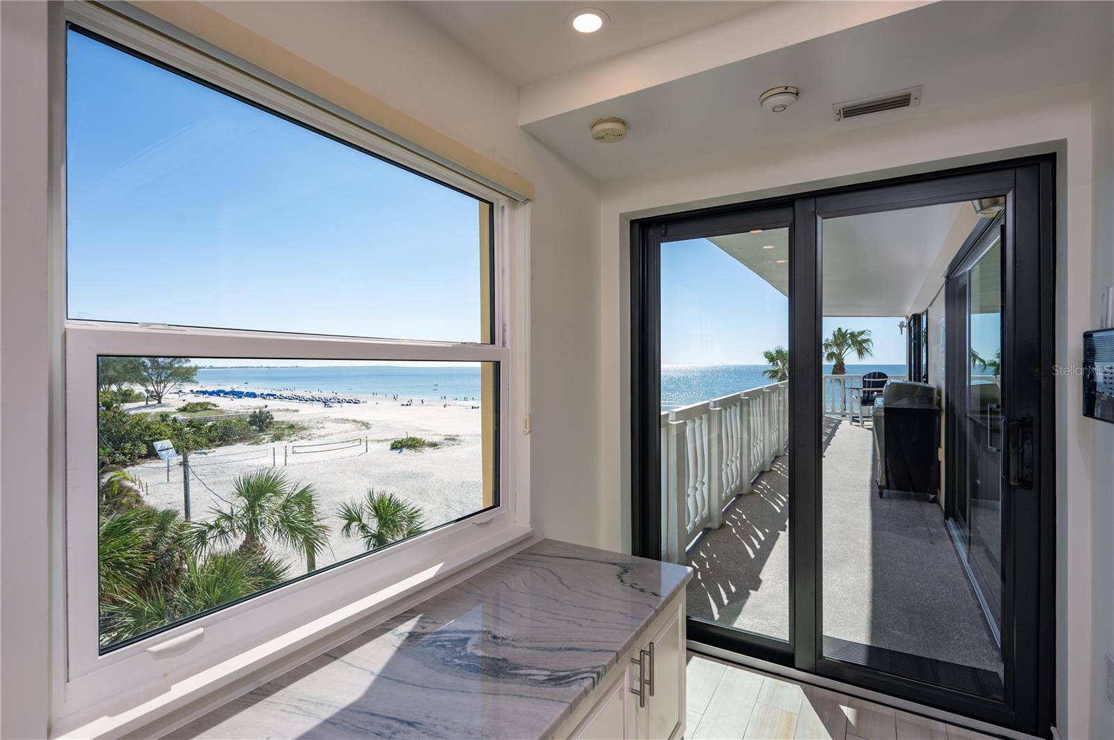 Kitchen View to Beach