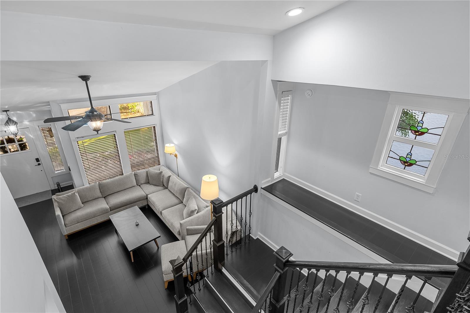 View of Living Room from Upstairs