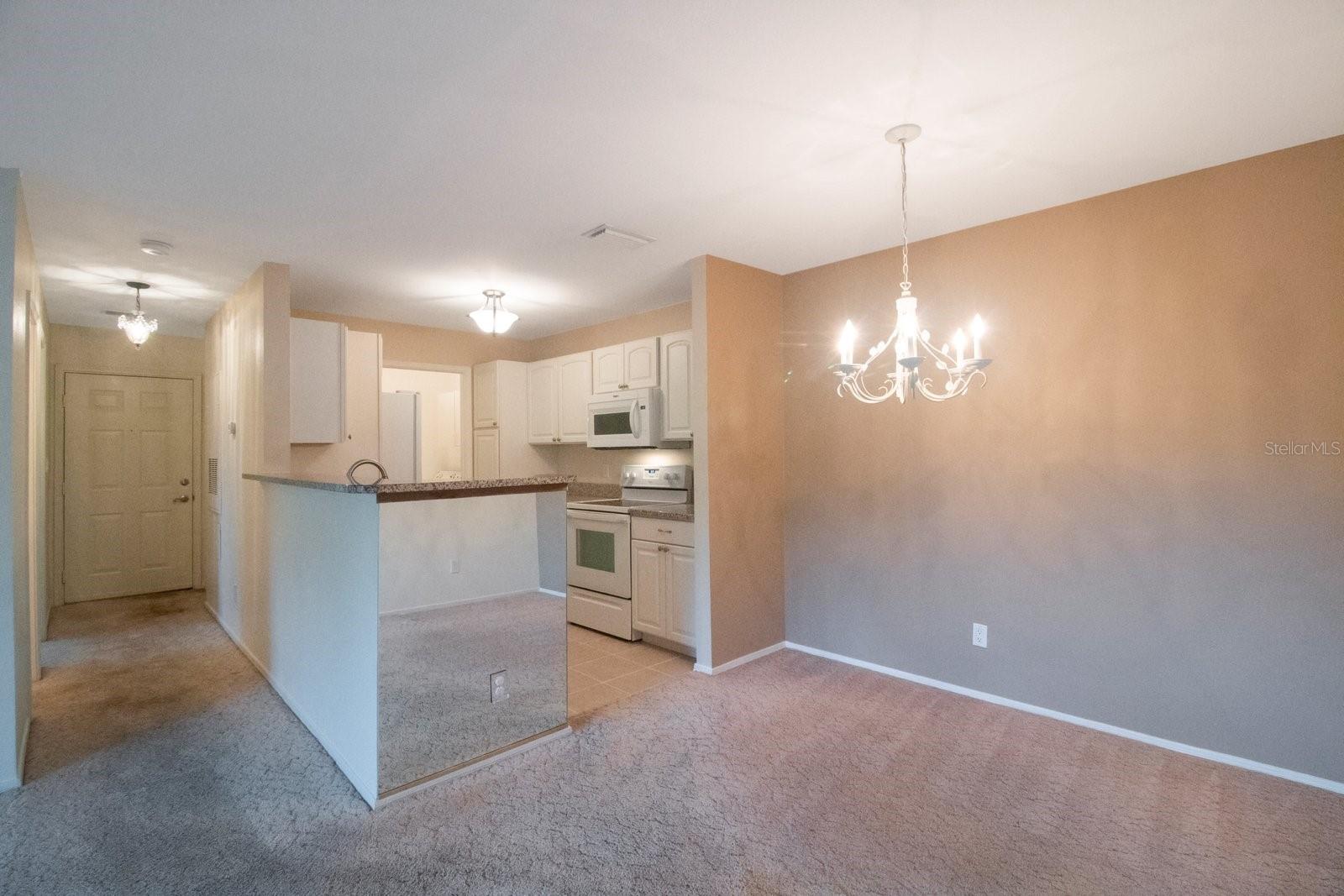 Dining area off kitchen.