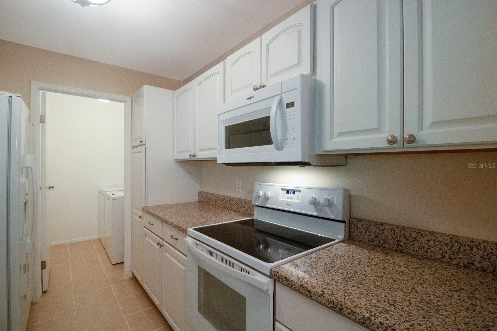 Separate laundry room.