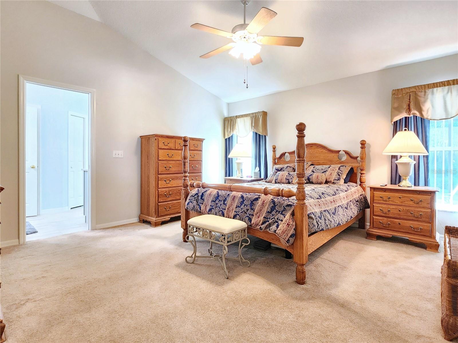 Master Bedroom off of Great Room