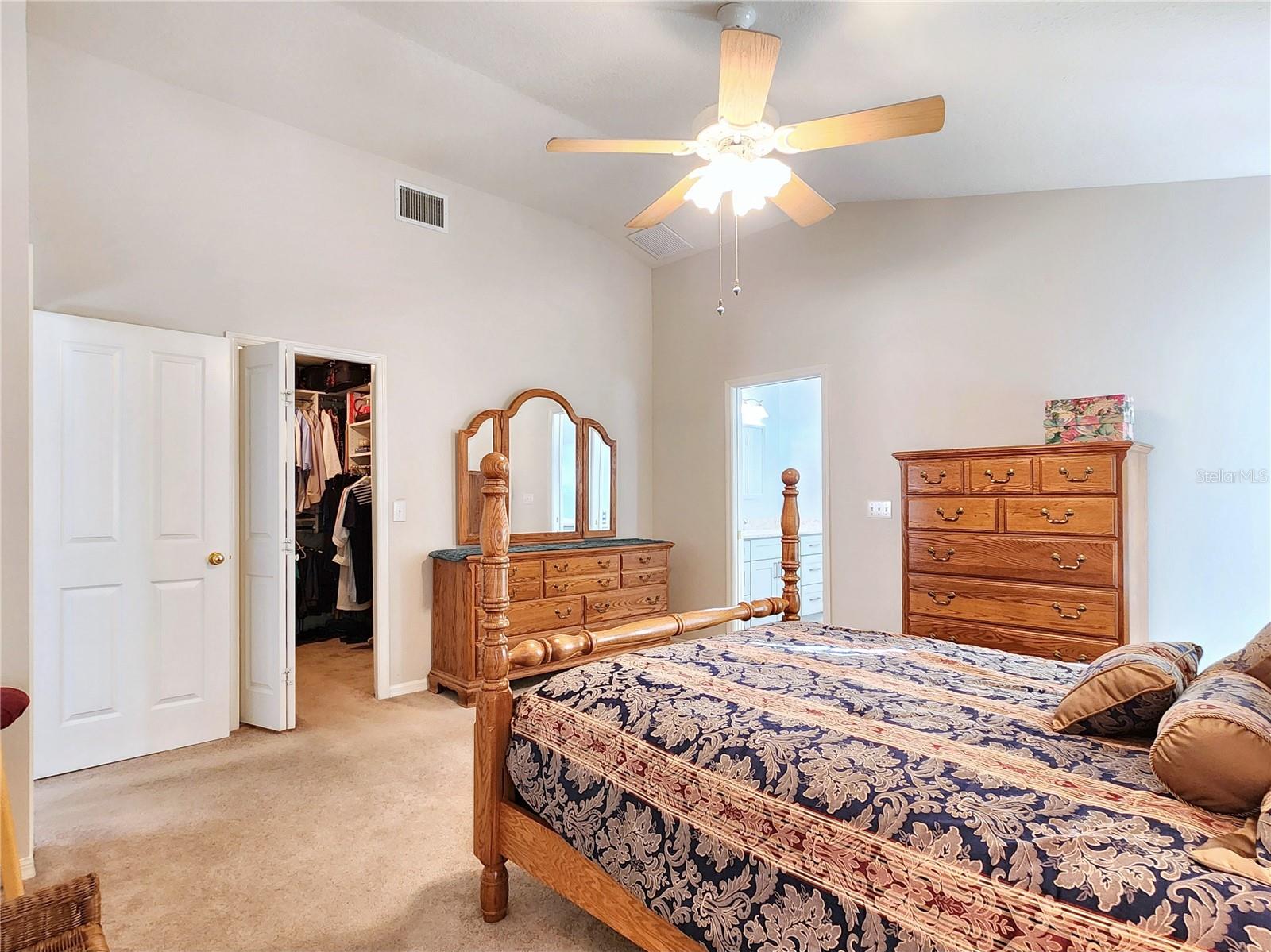 Master Bedroom off of Great Room