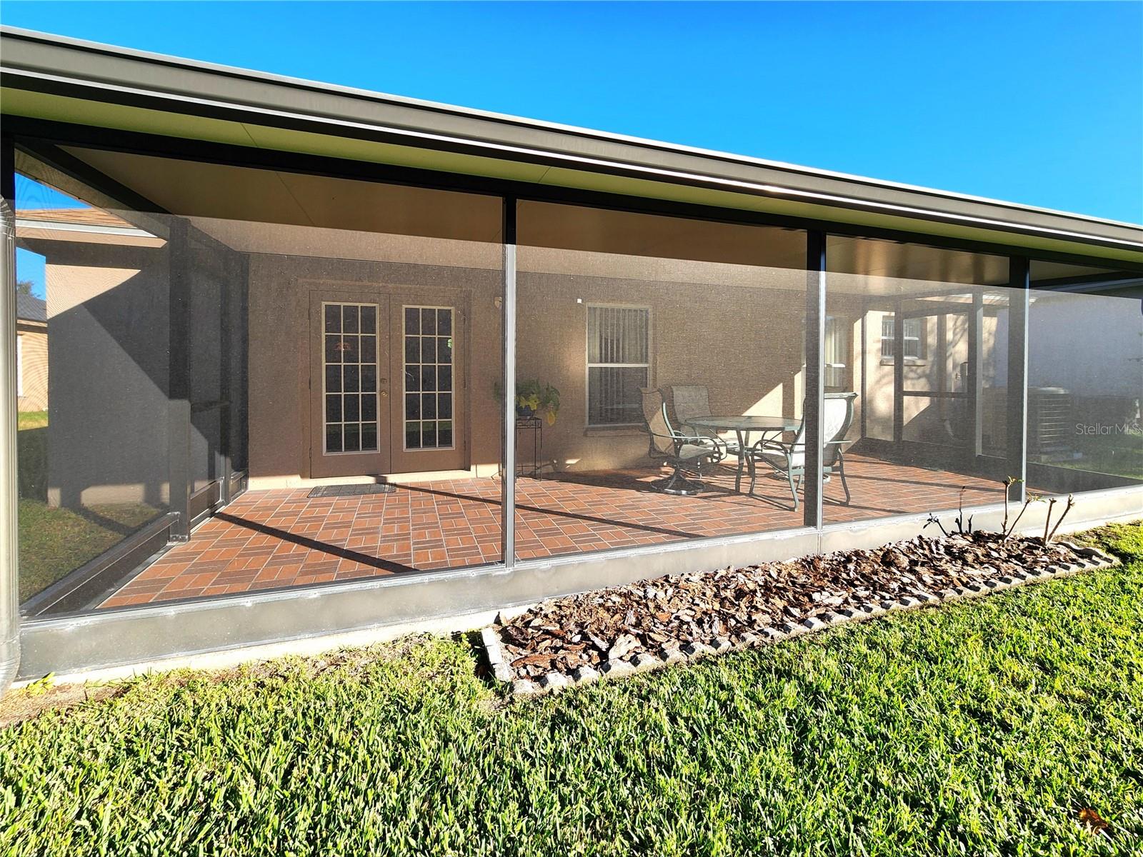 Rear Patio w/ French Doors