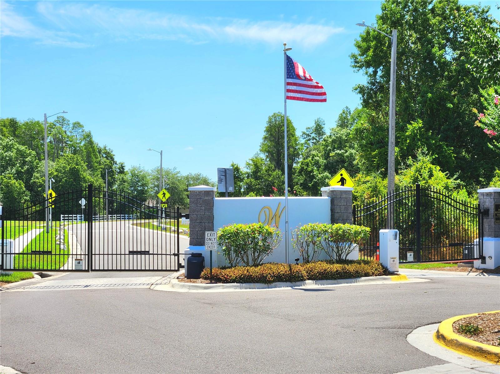 Wrencrest Front Gate w/ Keypad Access