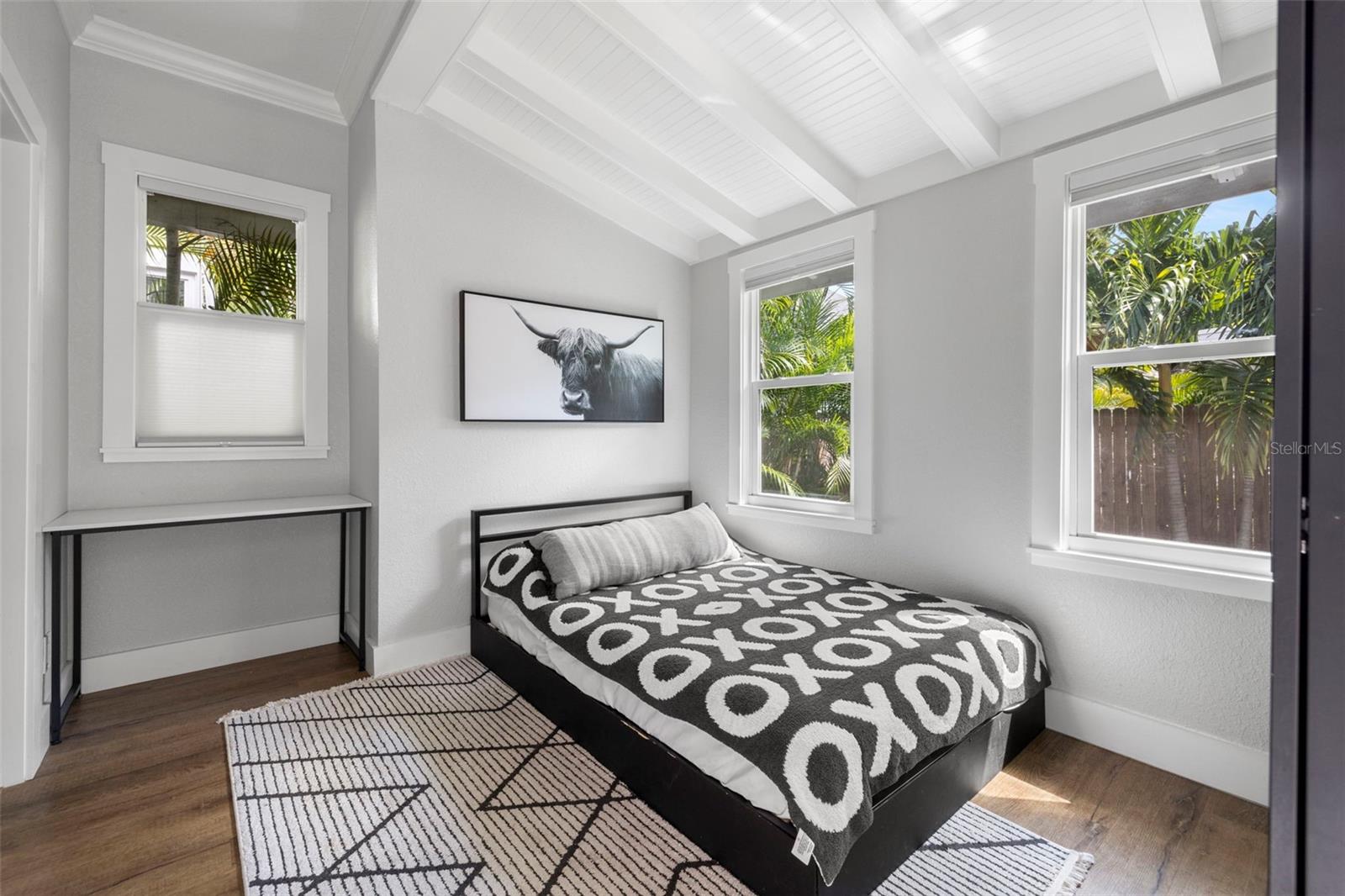 The second bedroom is found in the rear of the home, off of the kitchen...Also with plenty of natural light.