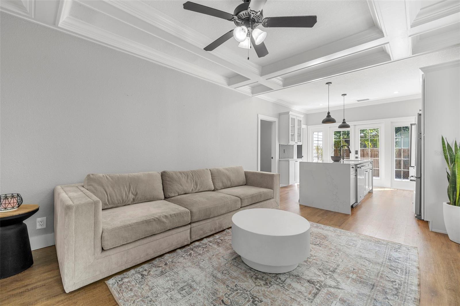 High ceilings, lots of natural light and an open floor plan make this home an inviting sanctuary.